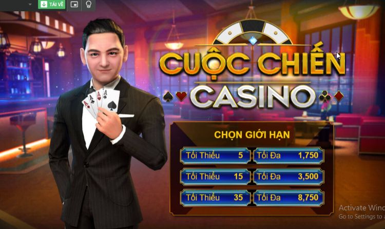 Trò chơi cuộc chiến Casino tại W88